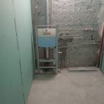 Монтаж на структура за вграждане след цялостно къртене на баня в Пловдив