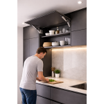 Панта и механизъм за отваряеми врати на чекмедже на кухня