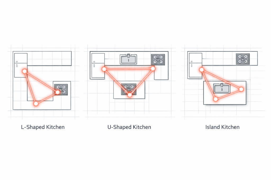 Схеми на кухненски разпределения